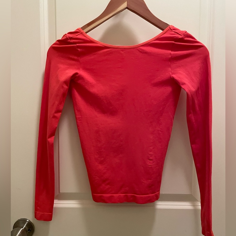 Free People 	Low-Back Seamless Long Sleeve - Limited Edition Lychee - XS/S